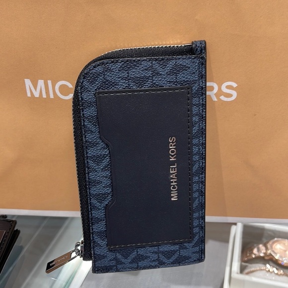 Michael Kors L Zip Mini Wallet Admiral NWT - Picture 13 of 16